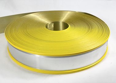 Lado de goma de la base de canal de la letra del casquillo de aluminio del ajuste con oro del espejo del agujero