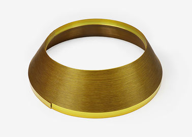 El oro J de lujo forma el casquillo plástico 2,0 cm de la tira de ajuste 35/45 metro con aluminio