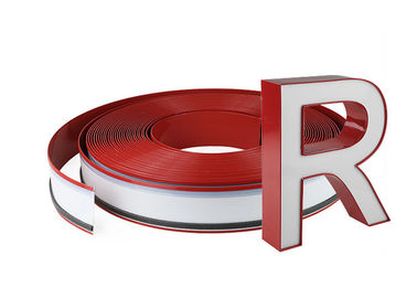 bobina de aluminio de Channelume del color rojo de la protuberancia 0.5M M del canal de la muestra 3D