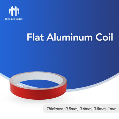 Casquillo de aluminio plano del ajuste de la tira canal de capa del lado del doble del color rojo de 0.6/0.8 milímetros