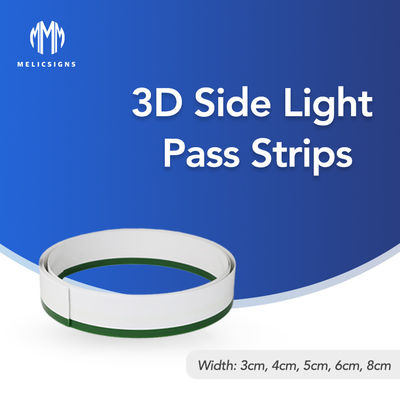 la luz lateral de doblez del paso 3D de 1m m pela las letras flexibles para la decoración