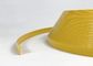 instalación fácil de alrededor de la alta seguridad del borde del color de la muestra 3D del plástico del casquillo amarillo material del ajuste