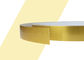 material cubierto oro de aluminio del lado de la vuelta de la carga libre del cepillo del casquillo del ajuste del grueso de los 0.8MM