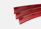 Casquillo plástico del ajuste del color rojo de canal de la letra de la anchura de acrílico material segura del borde los 2.0cm