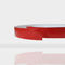 Casquillo de aluminio plano del ajuste de la tira canal de capa del lado del doble del color rojo de 0.6/0.8 milímetros